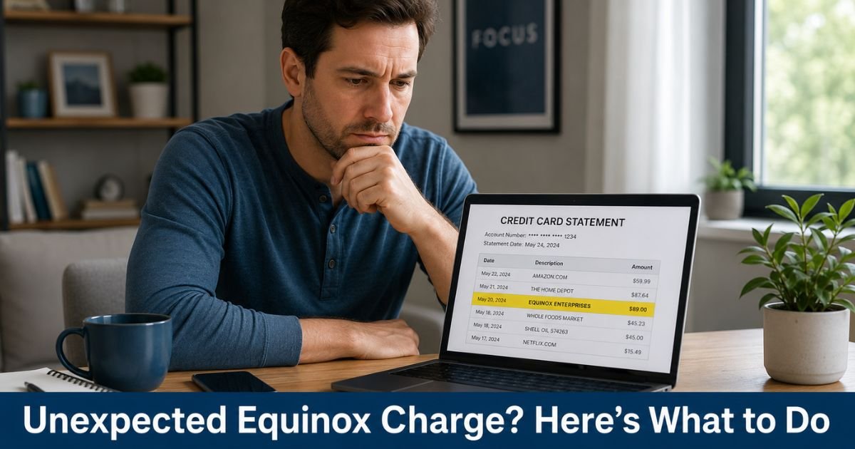Equinox Enterprises Charge on Credit Card