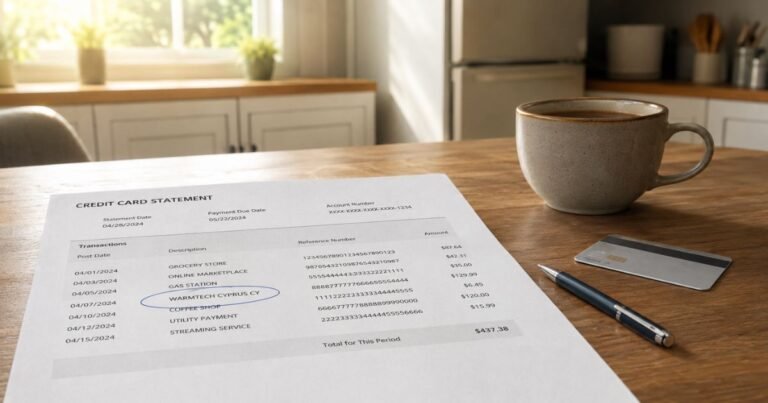 Warmtech Charge on Credit Card