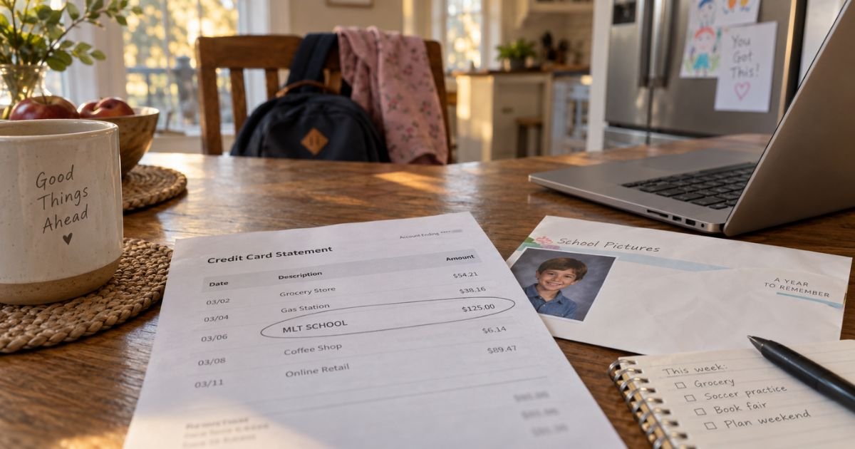 What is MLT School Charge on Credit Card