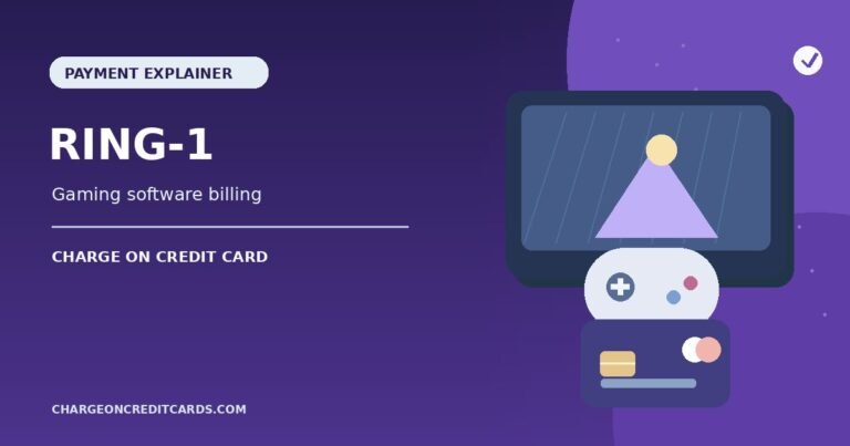 Illustration of a video game controller and card transaction screen explaining an unfamiliar Ring-1 charge.