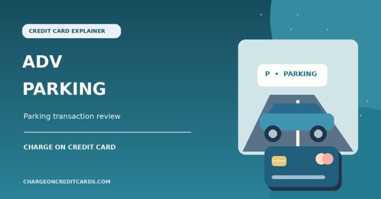Illustration of a parked car, parking sign and payment card representing an ADV Parking charge.