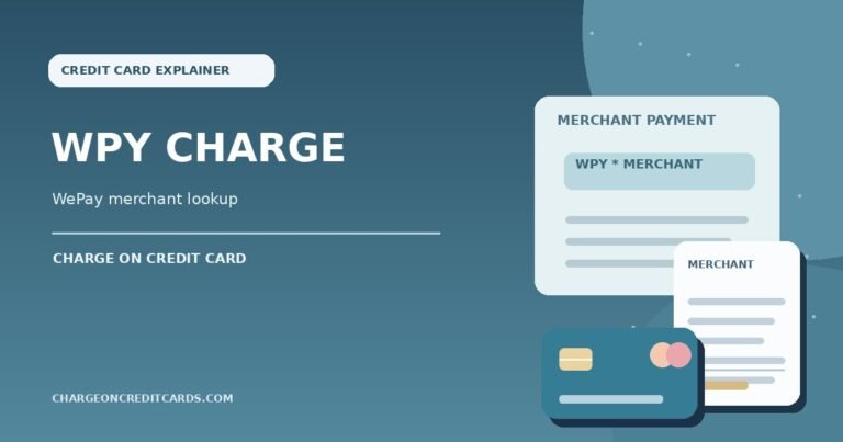 What is WPY Charge on Credit Card? 5 WePay-style merchant payment receipt, card and transaction details for a WPY statement charge.