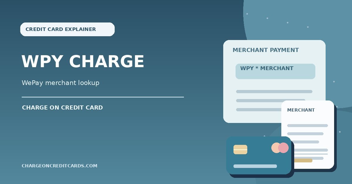 WePay-style merchant payment receipt, card and transaction details for a WPY statement charge.