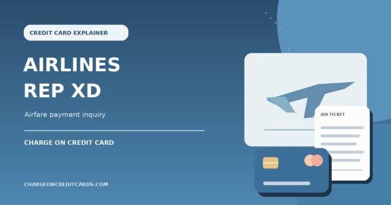 What is Airlines Rep XD Charge on Credit Card? 9 Illustration of airplane ticketing and a payment card for a possible Airlines Rep XD travel charge.