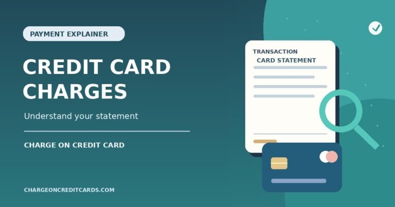 Illustration of a credit card statement with a magnifying glass and financial transaction icons.