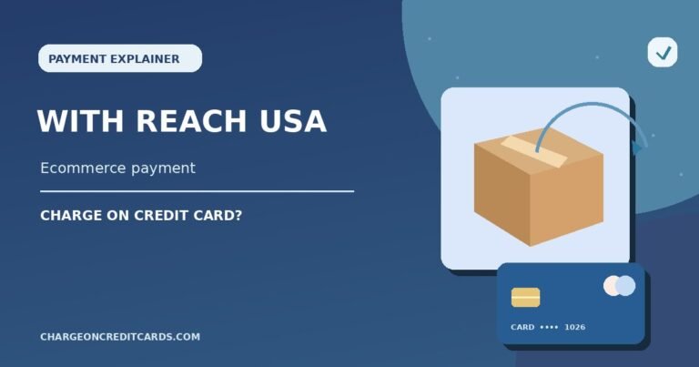 Illustration of an online shopping order, parcel and payment card for a With Reach USA transaction.