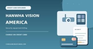Illustration of security surveillance cameras, recording monitor and payment receipt for Hanwha Vision America.
