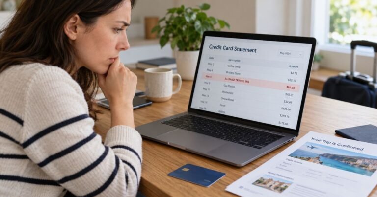 Allianz Insurance Charge on Credit Card