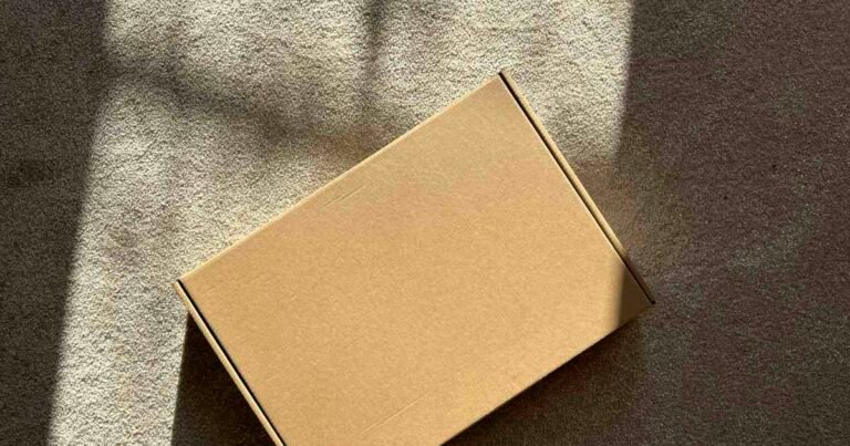 Brown cardboard parcel representing an online purchase