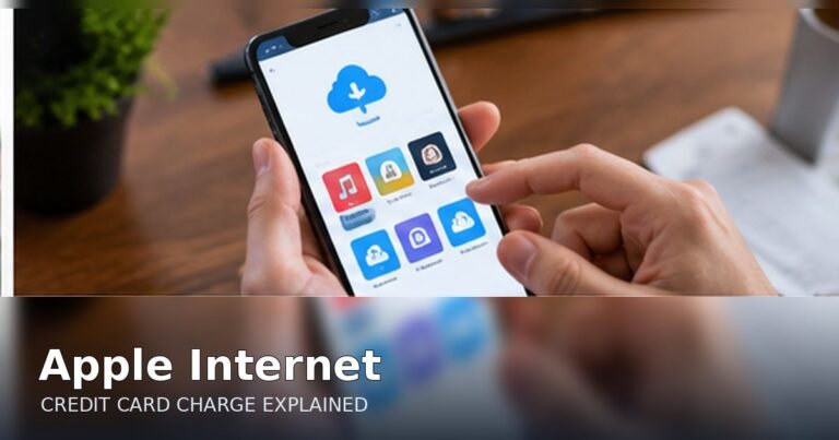 Apple Internet charge on credit card, illustration for identifying unfamiliar statement transactions