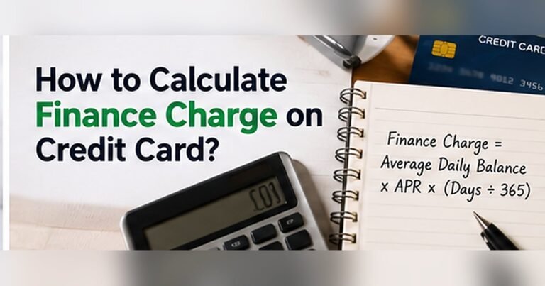 Calculator and finance charge formula used to calculate credit card interest