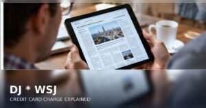 DJ WSJ charge on credit card, illustration for identifying unfamiliar statement transactions