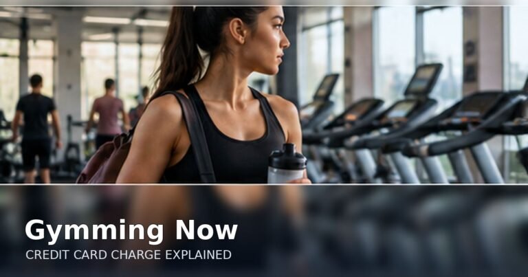 Gymming Now charge on credit card, illustration for identifying unfamiliar statement transactions
