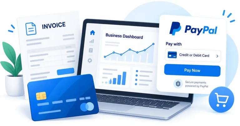 How to Charge a Credit Card on PayPal? 2 PayPal business invoice checkout accepting a customer credit card