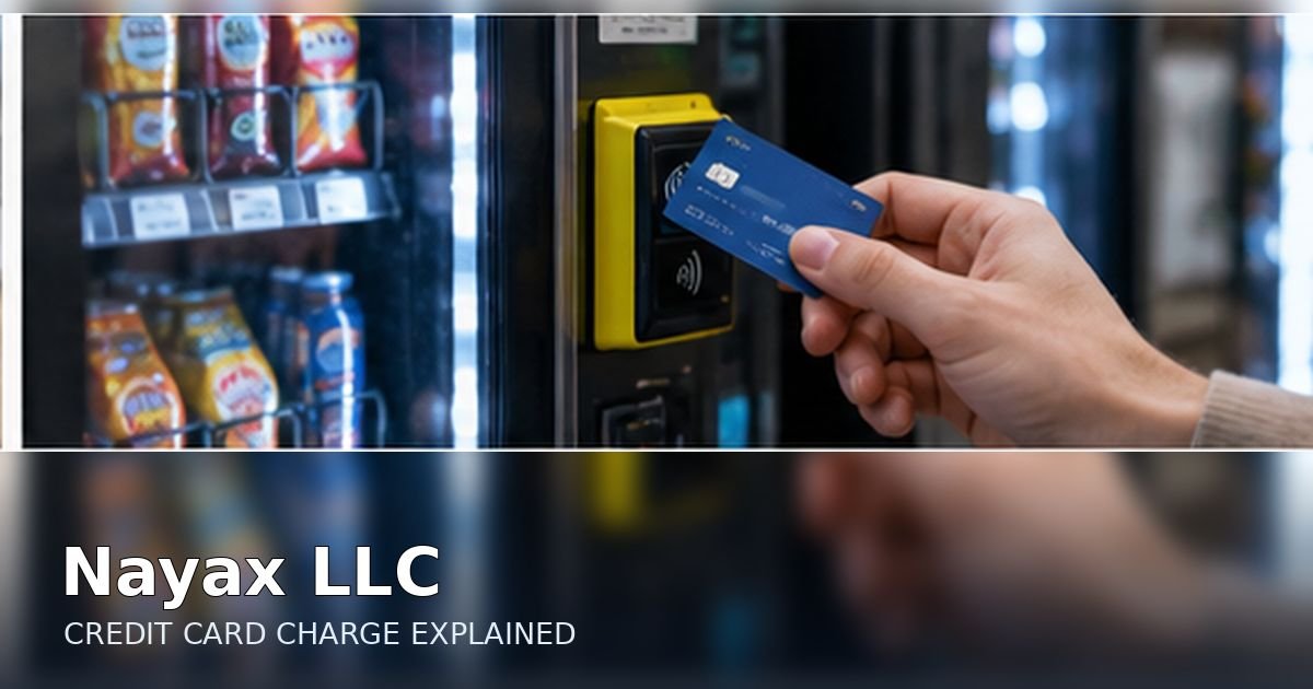 What Is Nayax LLC Charge on Credit Card? 1 Nayax LLC charge on credit card, illustration for identifying unfamiliar statement transactions