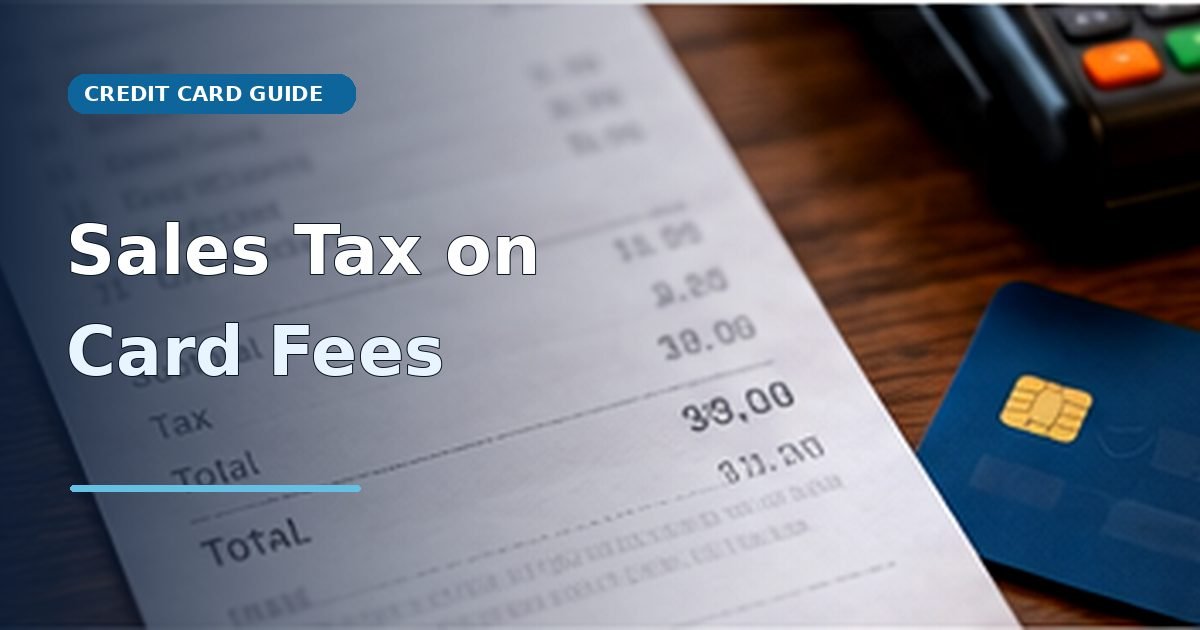 Restaurant credit card receipt with a payment processing fee and sales tax
