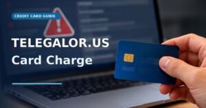 Unrecognized credit card payment on laptop with warning notification