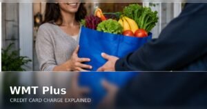 WMT Plus charge on credit card, illustration for identifying unfamiliar statement transactions